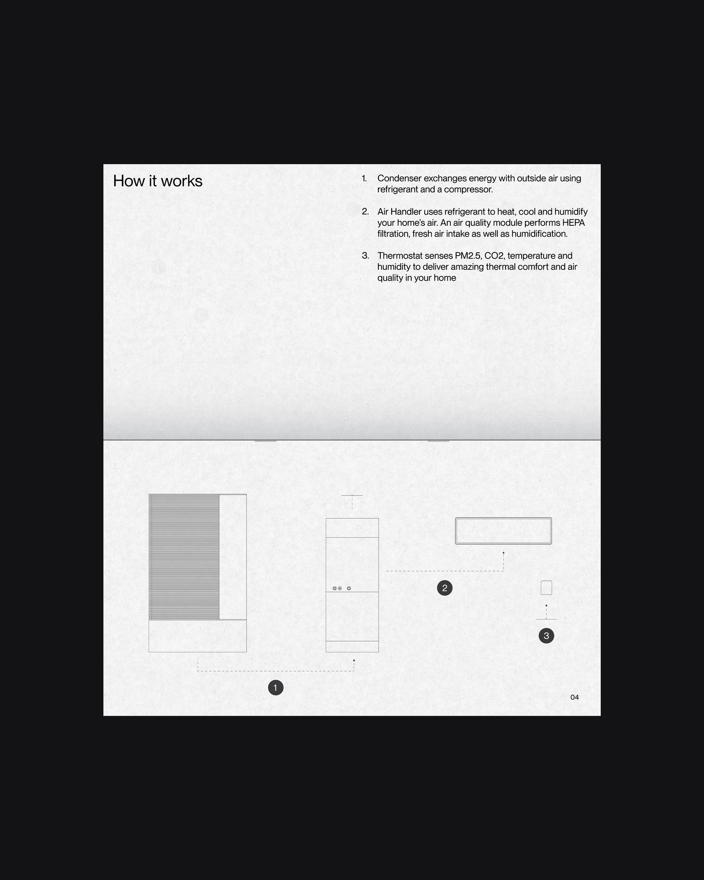 User interface wireframe screen displaying system controls and status indicators